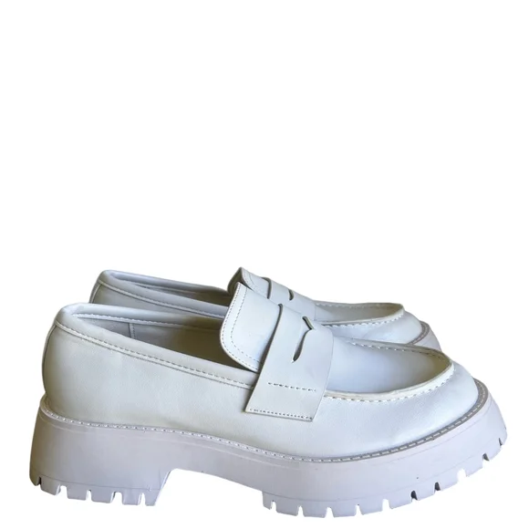 Madden Girl Heather Platform Lug Sole Women's Loafer Size 8.5 #596