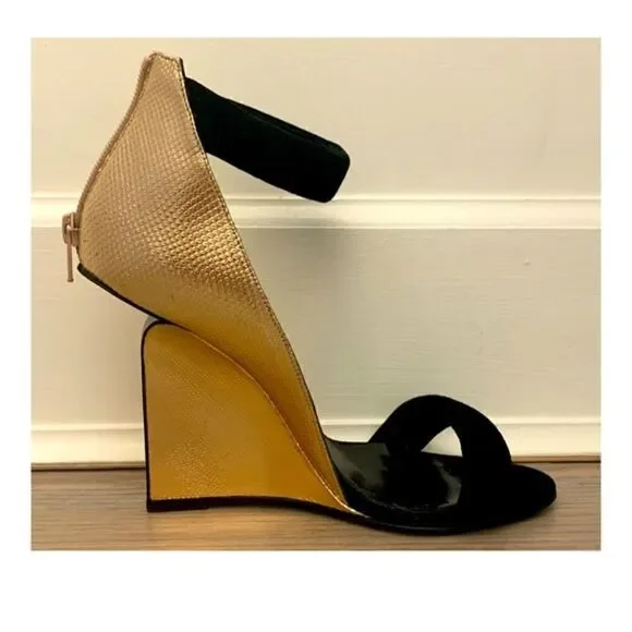 Pierre Hardy Gold and Black Platform