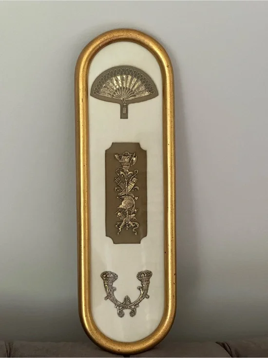 VTG Framed Shield Medieval Cost of Arms 15x4 Castlecore Art Kolb & Sons