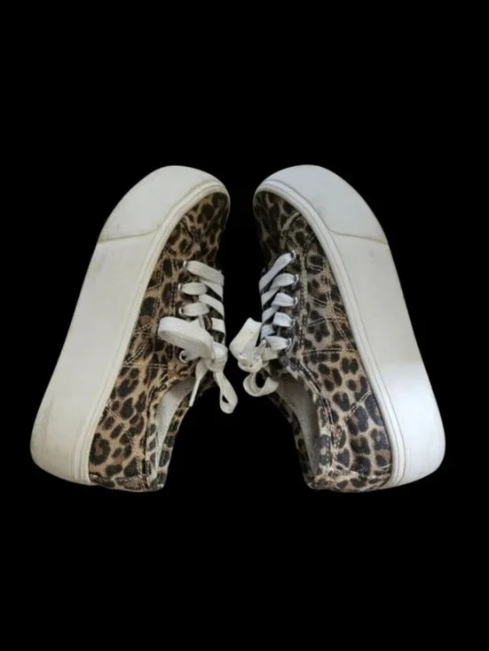 A New Day SZ5 Leopard Print Platform Laceup Shoes