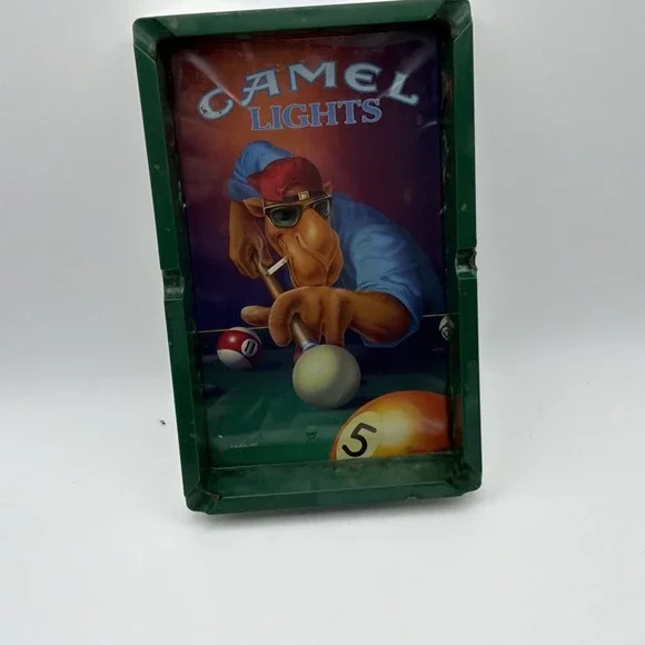1992 Joe Camel Vintage Lights Pool Table Cigarette Ash Tray