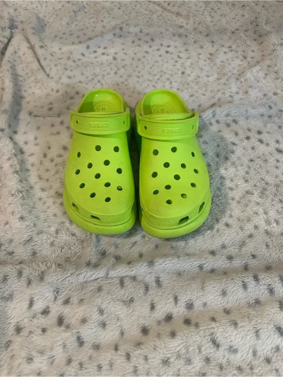 CROCS Kids' Clog Sandals in Neon Lime
