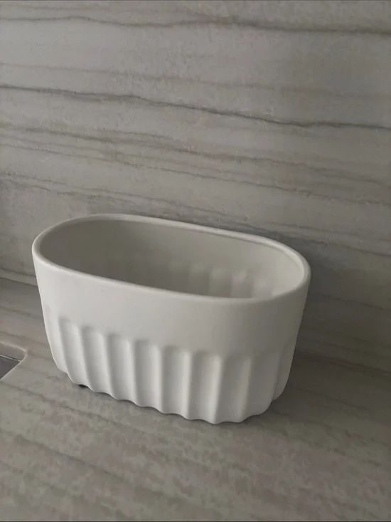White Ceramic flower pot