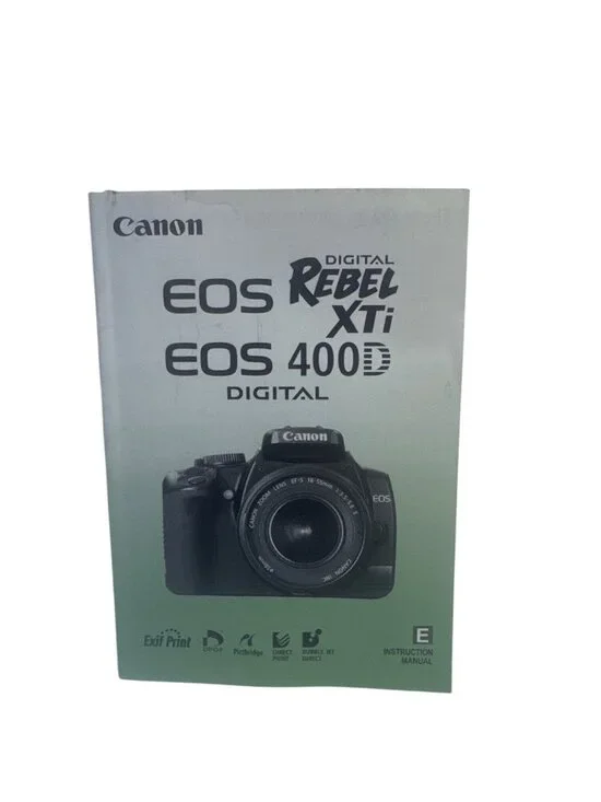 Canon EOS Rebel XTi EOS 400D Digital Camera Instruction Manual ONLY 2007 Edition
