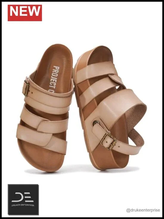 Strappy Wedge Sandals with Plush Insole Non-Slip Platform Women's