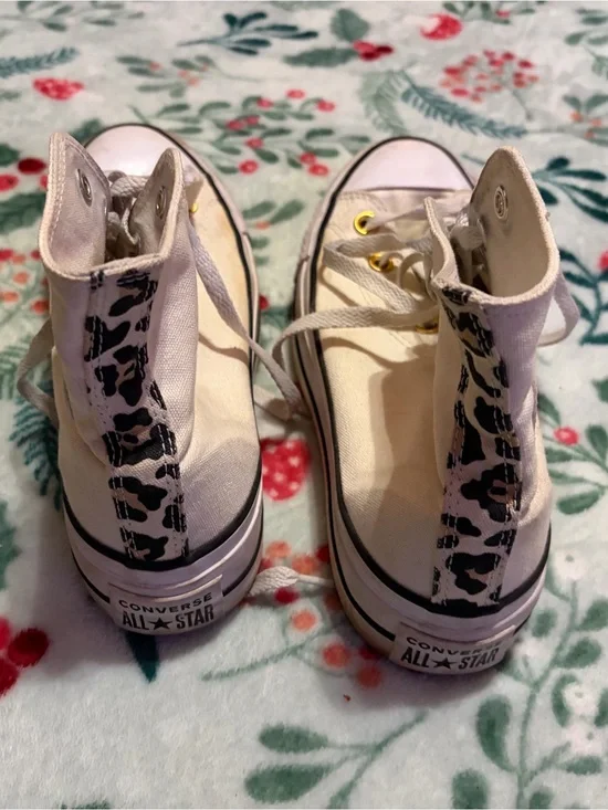 Converse High Top Sneakers - White with Cream Interior