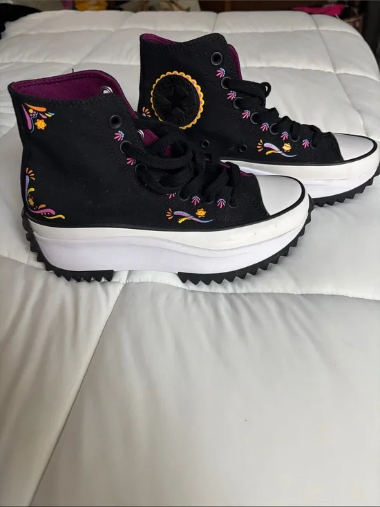 Converse Run Star Hike Platform High 'Día de Muertos' sneakers