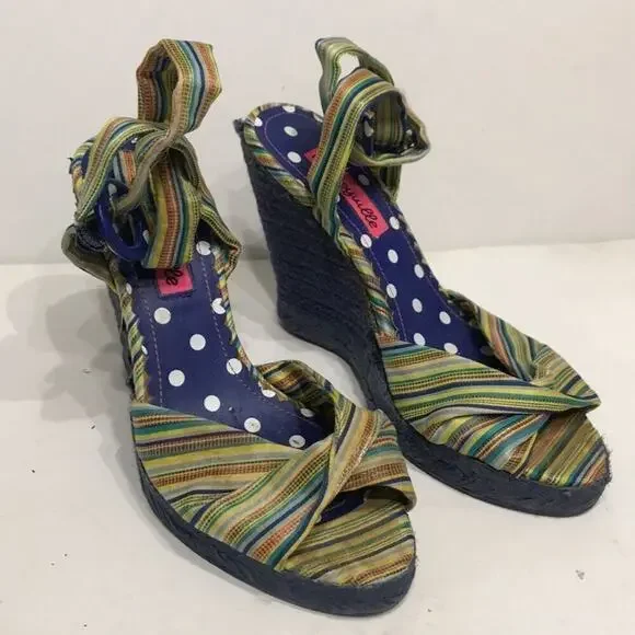 BETSEYVILLE ESPADRILLE SANDALS‎ SIZE 6
