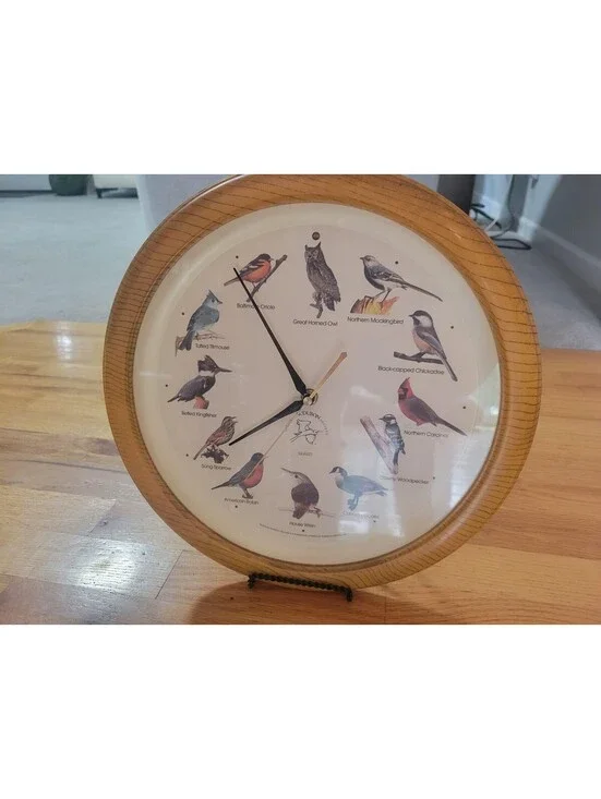 National Audubon Society Bird Song Wall Clock Musical Works