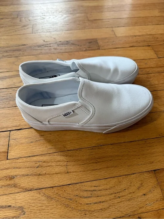 White Platform Vans