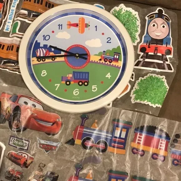 🔹Clock & Decals Vehicle Decor Set