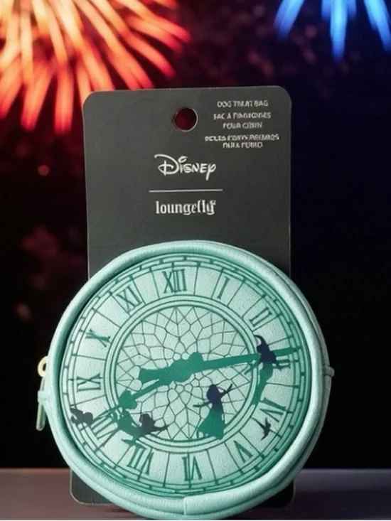 Loungefly Mint Green Peter Pan Clock Wall with Bag Clip