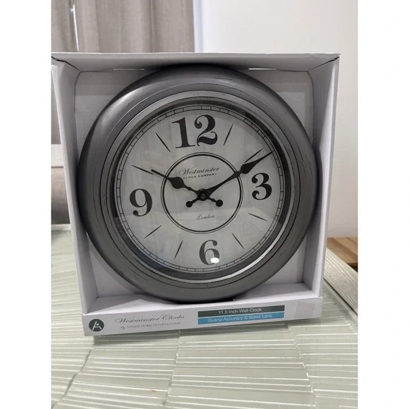 Westminster Wall Clock London Gray 11.5