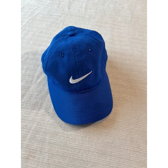 Nike Dri-FIT Kids Adjustable Royal Blue Ripstop Baseball Hat Cap 2748-U89