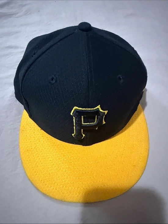 New Era Black & Yellow Fitted Cap with Embroidered Logo