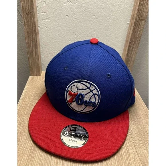 Philadelphia 76ers New Era 9Fifty Youth Snapback With Original Stickers