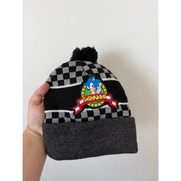 Kids Sonic the Hedgehog Beanie – Grey Multicolor – Great Condition
