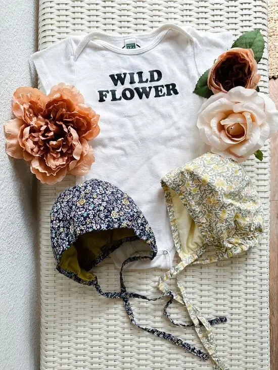 Made Of Meadow Flowers 2 Darling Blooming Floral Baby Bonnets