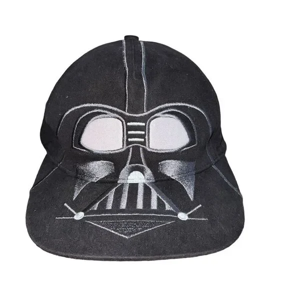 Disney Parks Star Wars Darth Vader Youth Flatbill Hat One Size Cap Black‎