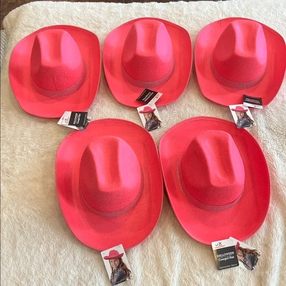 Lot of 8 NWT Pink Cowgirl Hat