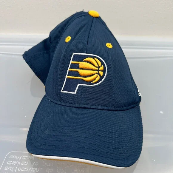 Adidas Indiana Pacers Hat Boys Blue Baseball Cap NBA Basketball Team‎ Child Size