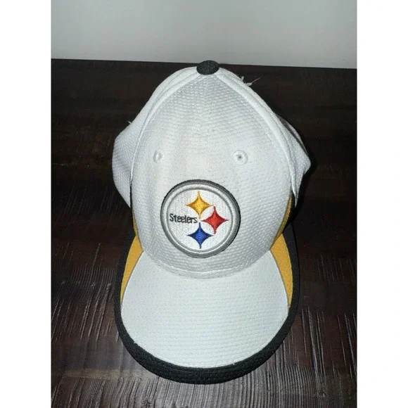 Pittsburgh Steelers Sz Toddler‎ Child New Era Fitted Hat White Stains