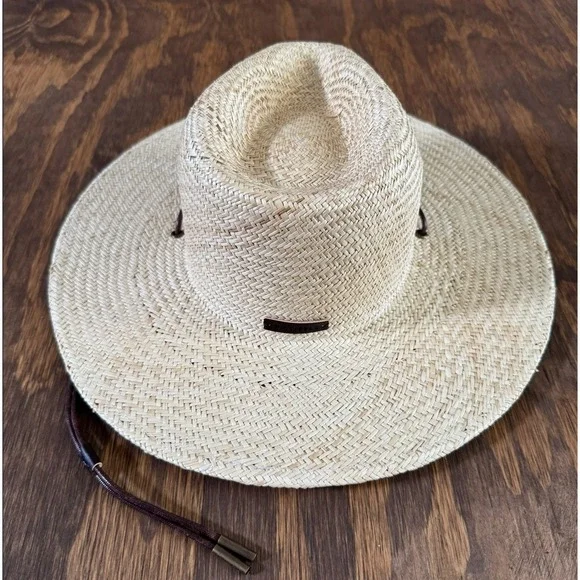 NWT Will & Bear Cubs Little Rider Bone Palm Straw Hat Kids One Size UPF 50+