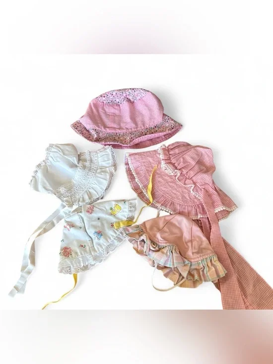 Bundle of 5 baby/toddler girls hats and bonnets