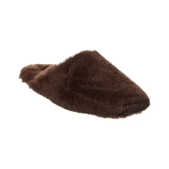 Aeyde Rega Shearling Mule, Brown