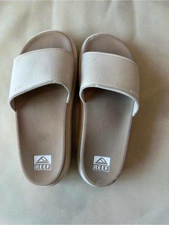 Reef Women's Slide Sandals in Neutral Beige