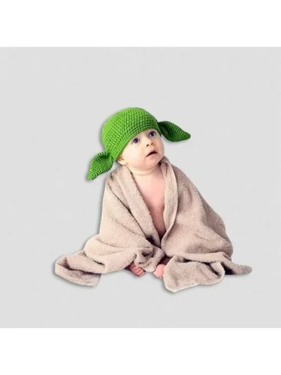 Baby Yoda Hat Infant Beanie Grogu Mandalorian Star Wars Green 3-6 Months