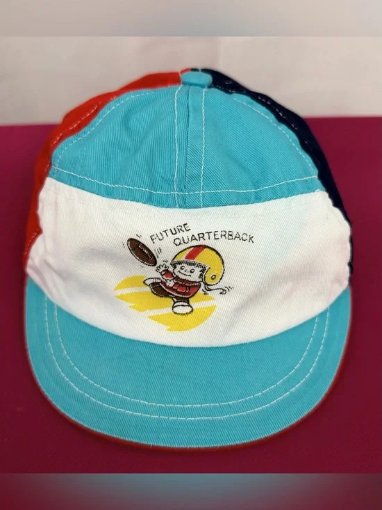 Toddlers Vintage 'Future Quarterback' Colorblock 3 Panel Baseball Cap