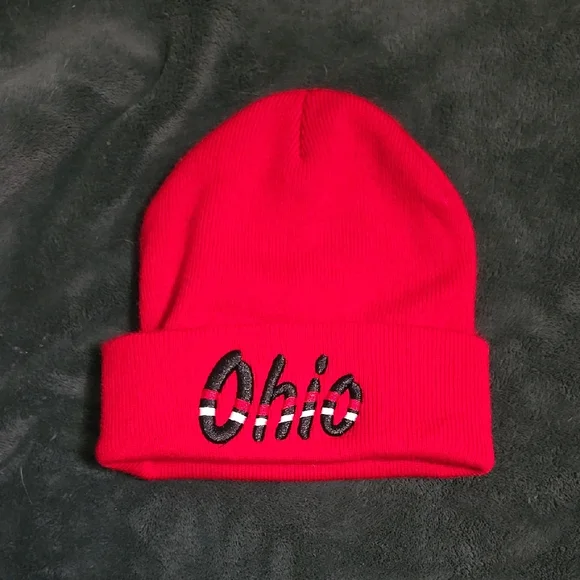 Ohio Kids Red Beanie