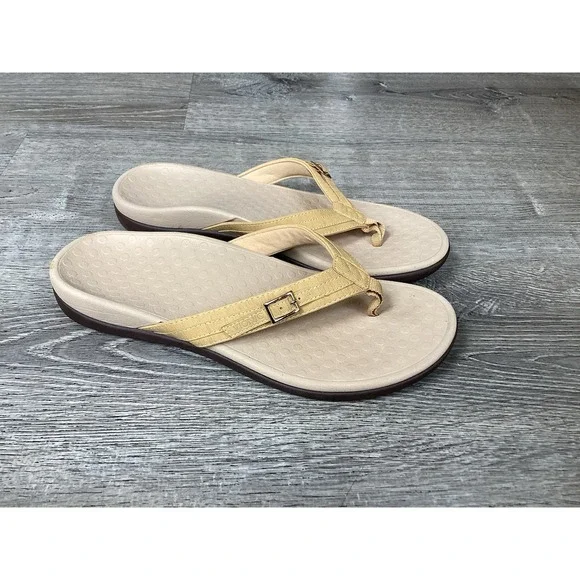 Vionic Patty Yellow Flip Flop Sandals Womens Size 11 TVW5409