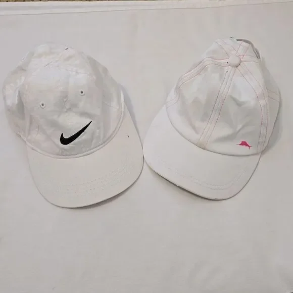 Bundle of 2 girls nike and tommy bahama caps
