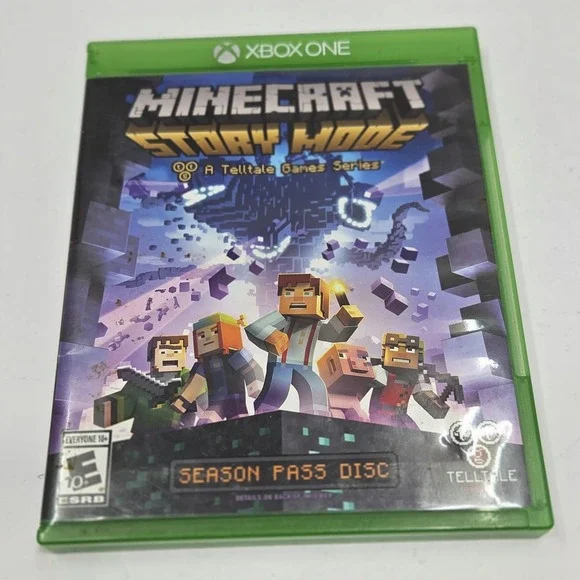 Minecraft Story Mode Season Pass Disc Xbox One 1 Telltale Games Video Game CIB