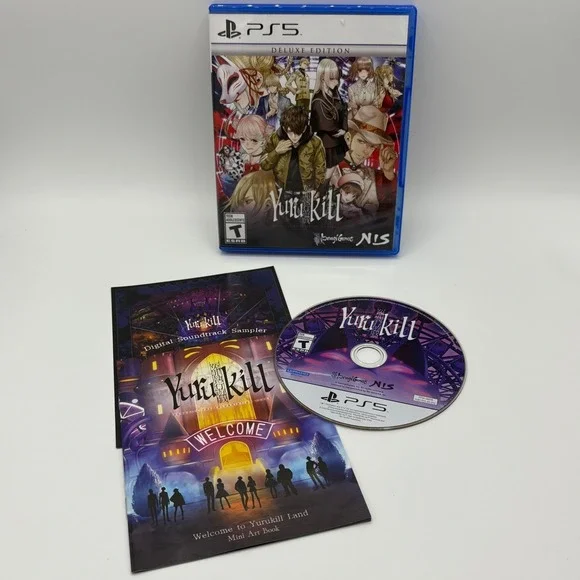Yurukill The Calumniation Games PS5 Deluxe Edition Art‎ Book & Music inserts
