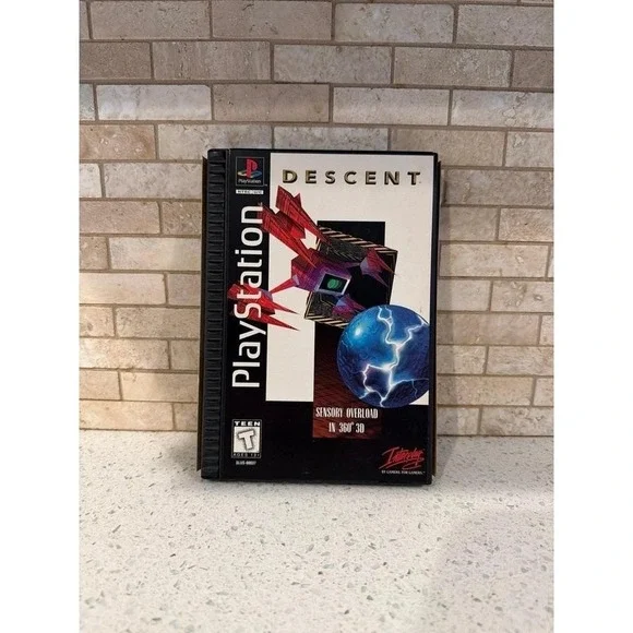 Descent PS1 Game Long Box Complete‎ with Registration Card