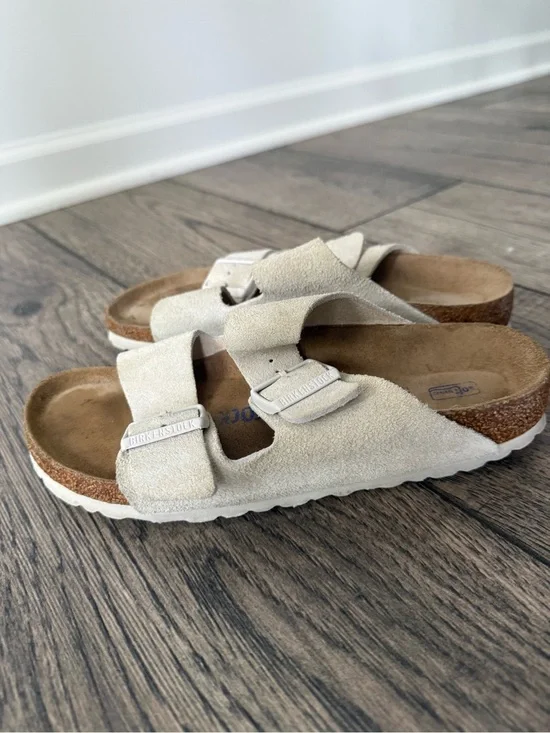 Birkenstock Arizona Antique White Suede BS