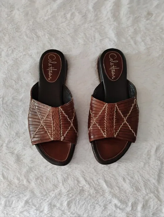 Cole Haan Brown Nike Air Slide Sandals