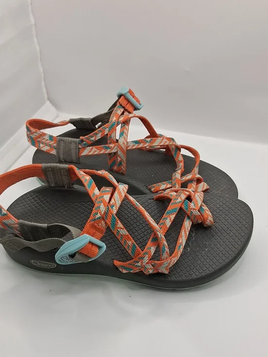Chaco Women's Orange Teal Strappy Sport Sandals