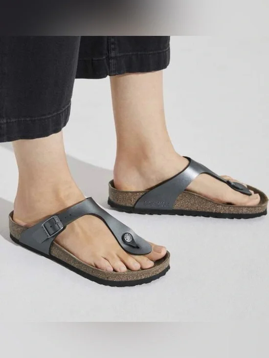 Birkenstock Gizeh Onyx Sandals Size 40/9 New Never Worn