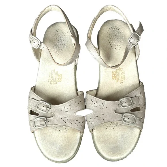 SAS Sandals Duo Quarter Strap Sandals Womens‎ 11 Narrow Footbed