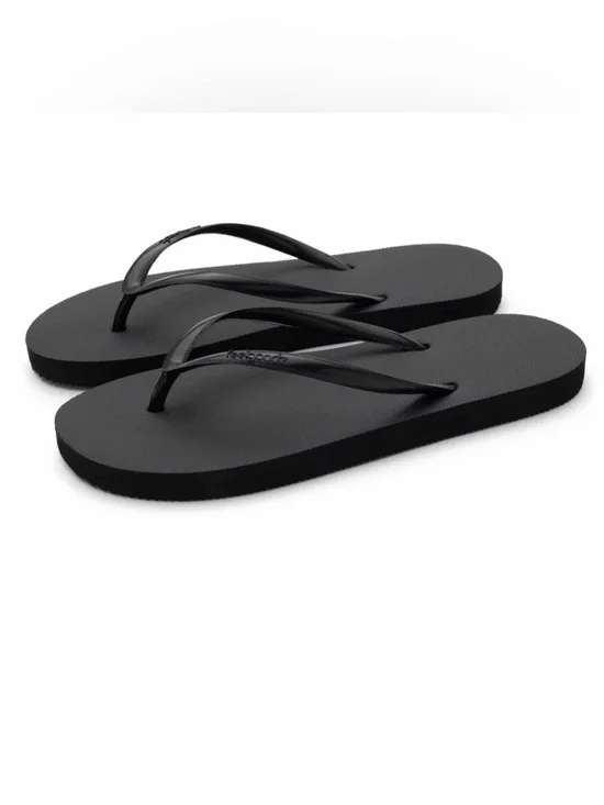 Feelgoodz Women’s Slimz Core Black Flip Flop Sandals Sz 10