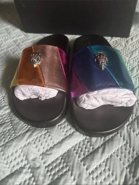 KURT GEIGER LONDON Women's Meena Eagle Slide Sandals