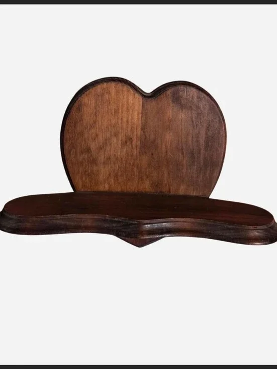 Vintage Wooden Heart Accent Wall Cottage Grandma Grandpa