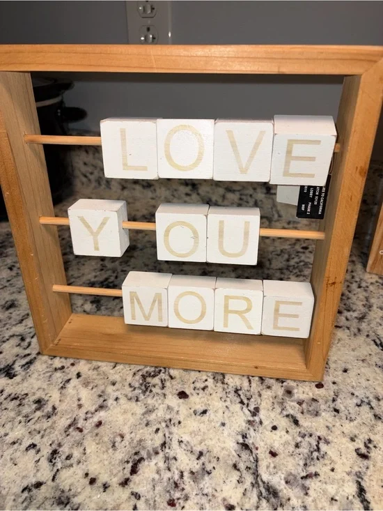 Wooden Block Sign 