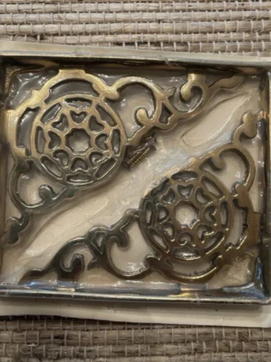Brass Shelf Brackets 6 Inch Decorative Hardware New in Package