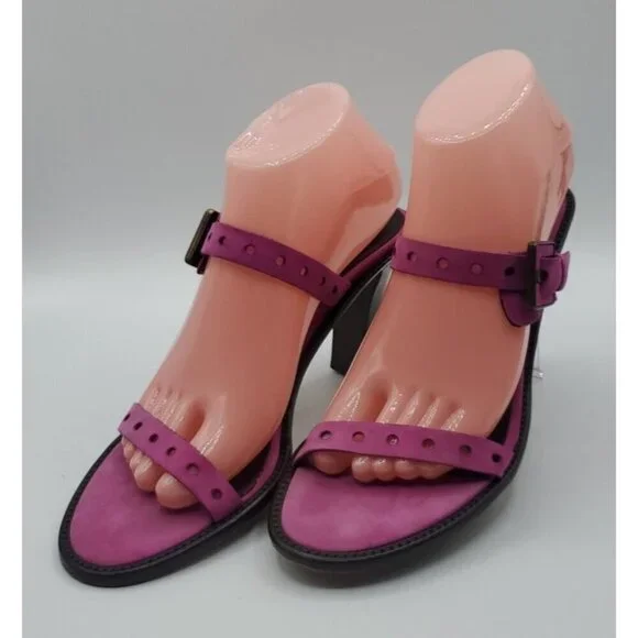 DONALD J PLINER Mountains of Italy Fuschia Pink Vianna Sandal Size 8M