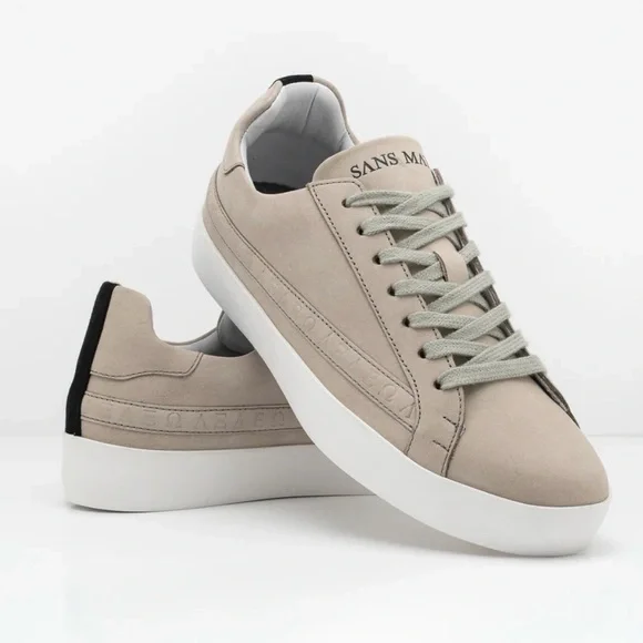 Women’s Olympus Low Top Sneakers Desert Sand Nubuck Leather